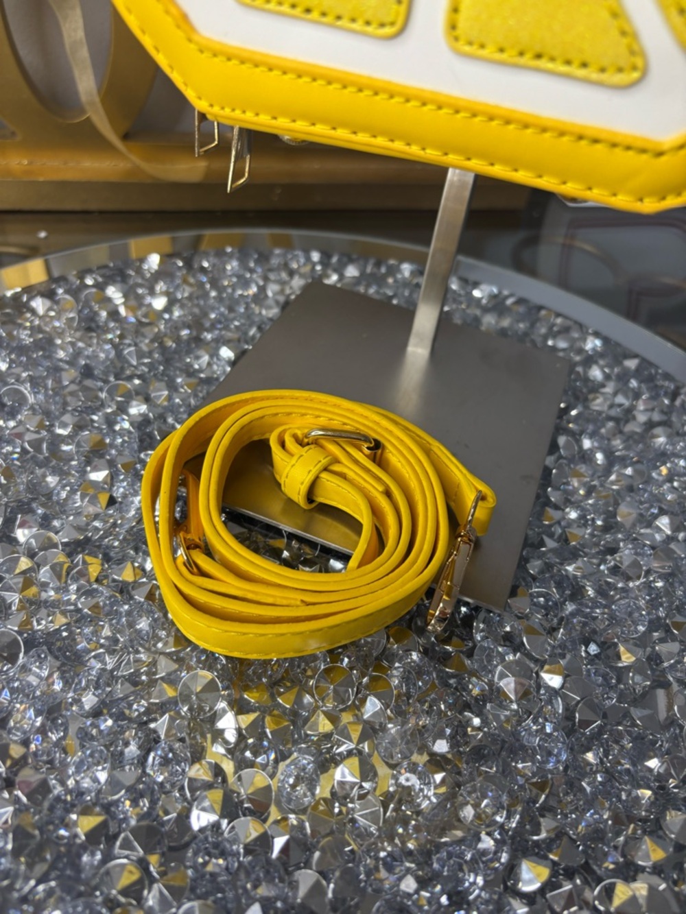 Yellow Citrus Round Crossbody Bag - Picture 4 of 12